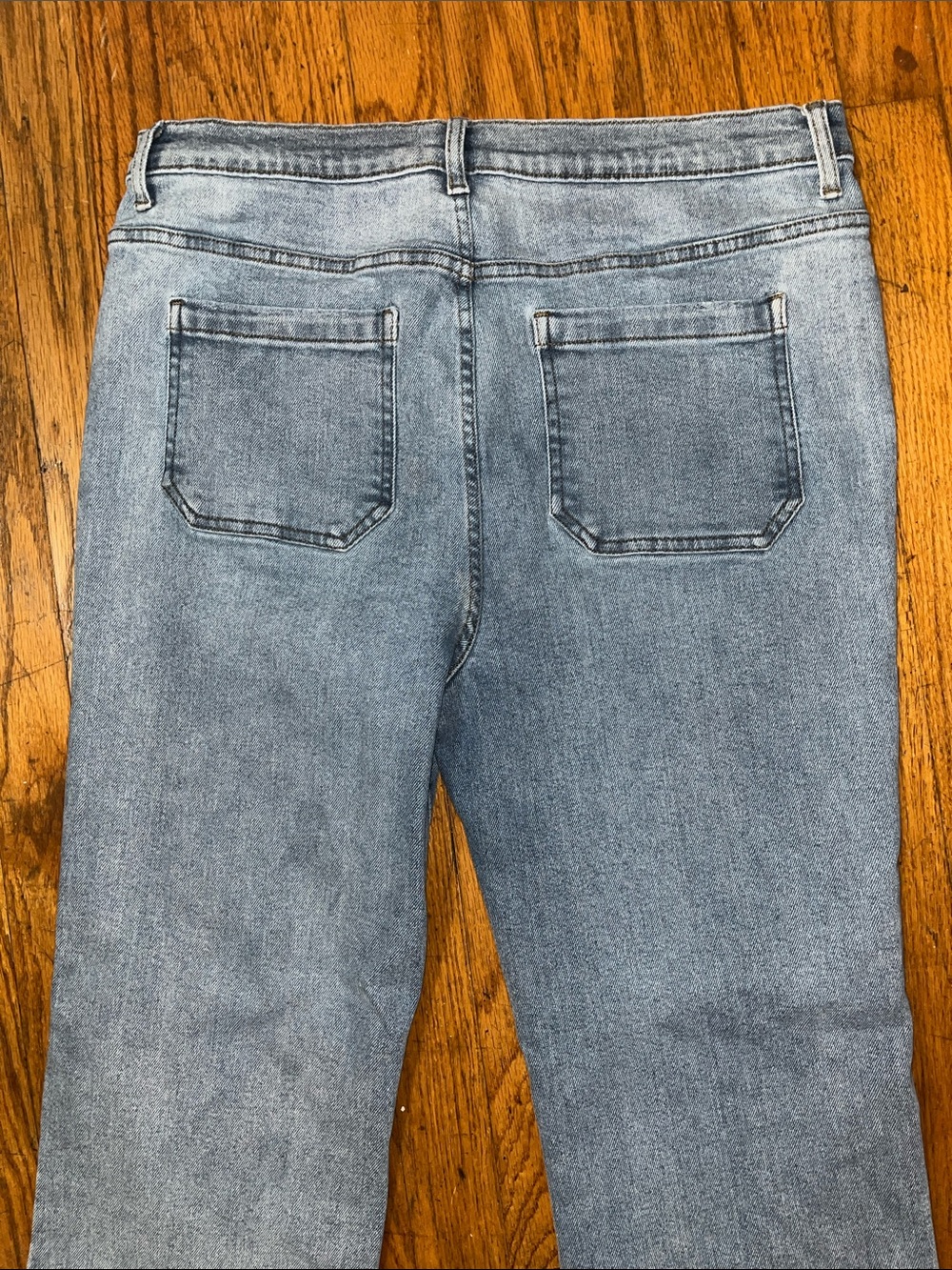 Kensie Vintage Luxe The Savannah High Rise Flare Denim Blue Jeans Size 32 - Picture 9 of 10